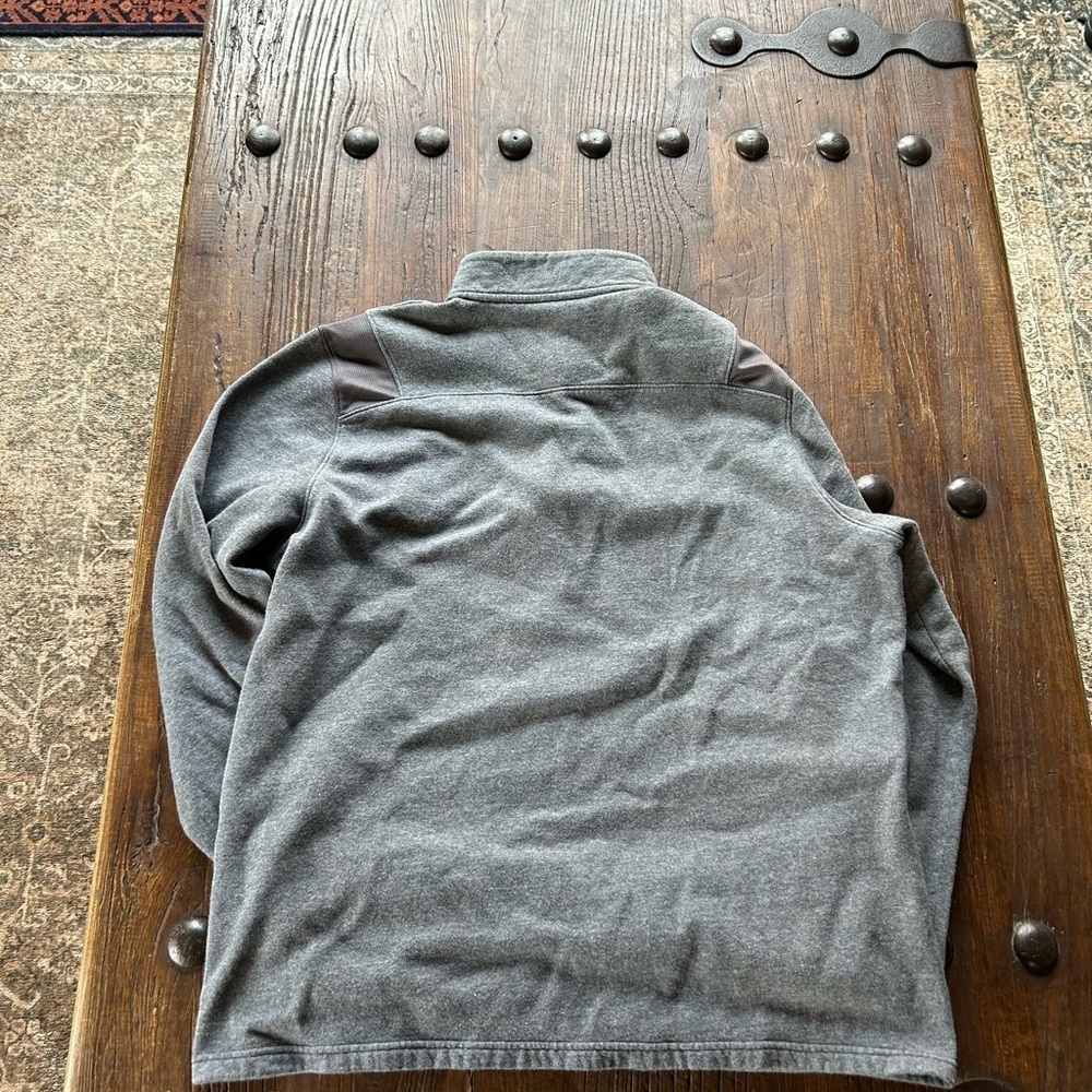 Under Armour Men's Charcoal Zip-Up Sweater - Picture 4 of 4